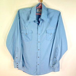 Dickson Jenkins Pearl Snap Western Shirt Mens SZ L Long Sleeve Pockets